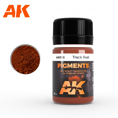 AK® Pigment Track Rust (rouille chenille) référence AK085