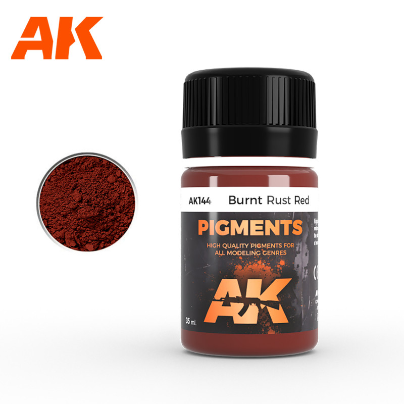 AK® Pigment Burnt Rust Red référence AK144