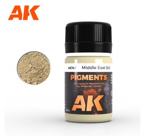 AK® Pigment Middle East Soil (terre du moyen-orient) référence AK147.