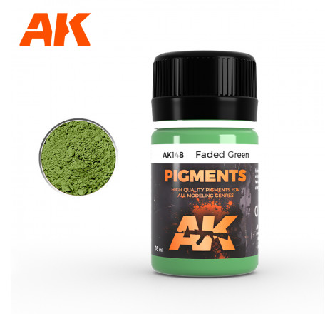 AK® Pigment Faded Green (vert délavé) référence AK148