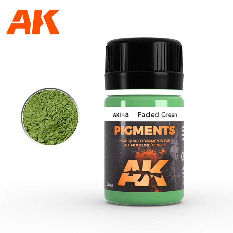 AK® Pigment Faded Green (vert délavé) référence AK148