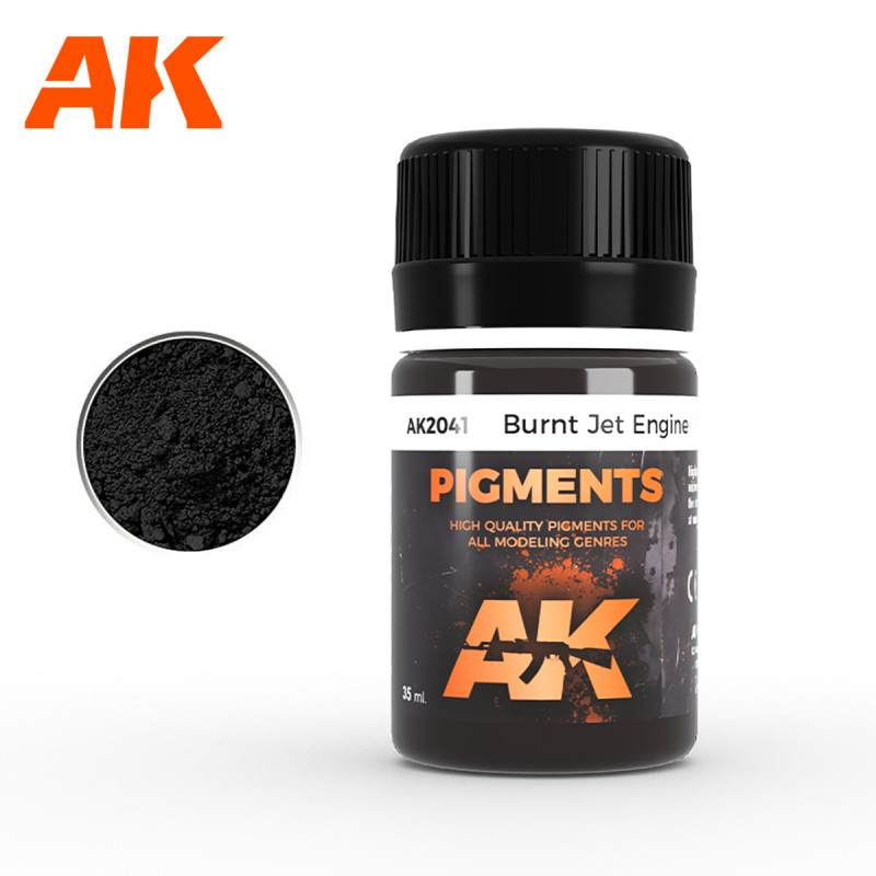 AK® Pigment Burnt Jet Engine (fumée moteur à réaction) référence 2041