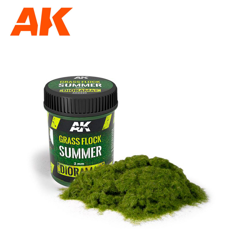 AK® Diorama Series Grass Flock Summer 2 mm AK8220