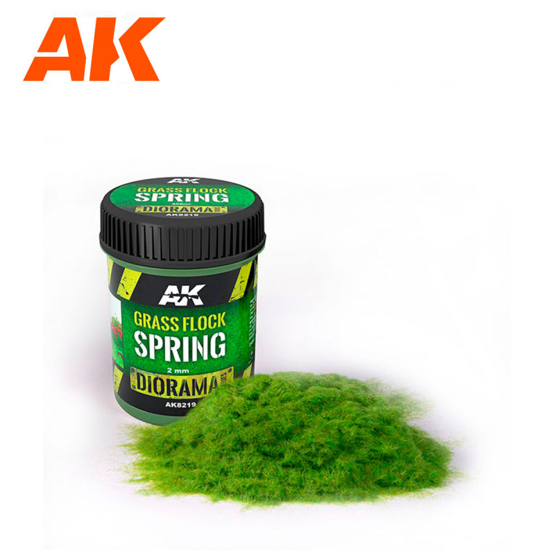 AK® Diorama Series Grass Flock Spring 2 mm AK8219