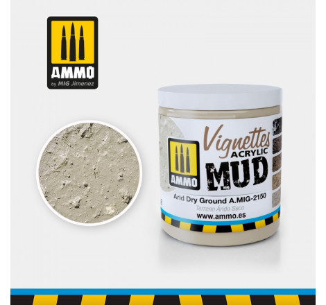 Ammo® Vignettes Acrylic - Mud Arid Dry Ground A.MIG-2150