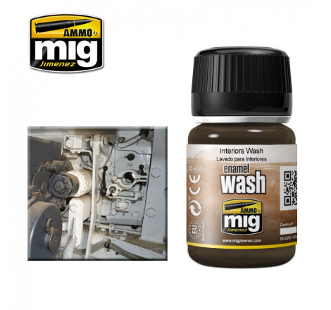 Ammo® Wash enamel Interiors Wash référence A.MIG-1003
