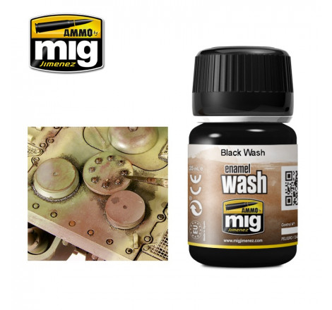 Ammo® Wash enamel Black Wash référence A.MIG-1011