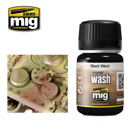 Ammo® Wash enamel Black Wash référence A.MIG-1011