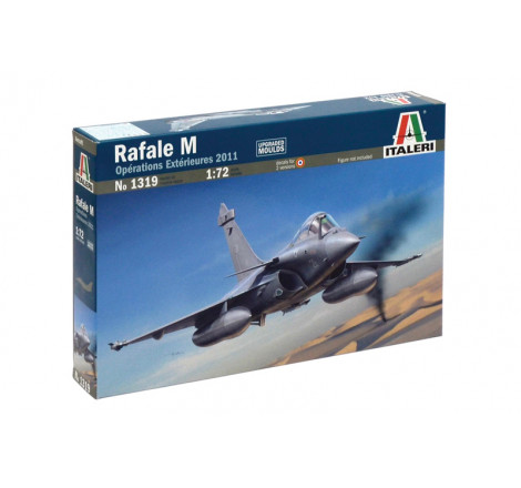 Italeri® Maquette avion militaire Rafale M (opérations extérieures 2011) 1:72 référence i1319