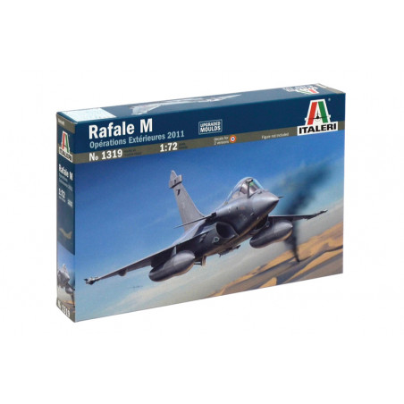 Italeri® Maquette avion militaire Rafale M (opérations extérieures 2011) 1:72 référence i1319