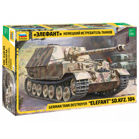 Zvezda® Maquette militaire char Elefant Sd.Kfz.184 1:35 référence 3659