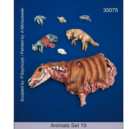 Mantis miniatures® Set d'animaux morts n°19 1:35 référence 35075