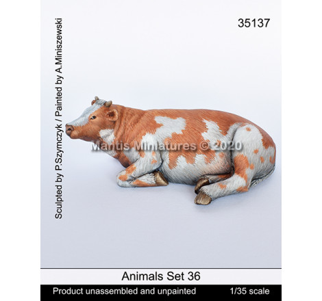 Mantis miniatures® Set animal vache n°36 1:35 référence 35137