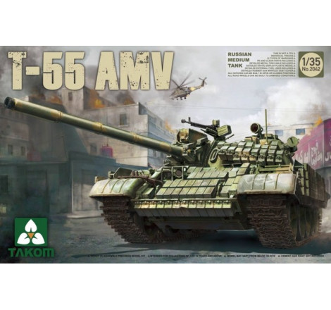 Takom® Maquette militaire char T-55 AMV 1:35 référence 2042