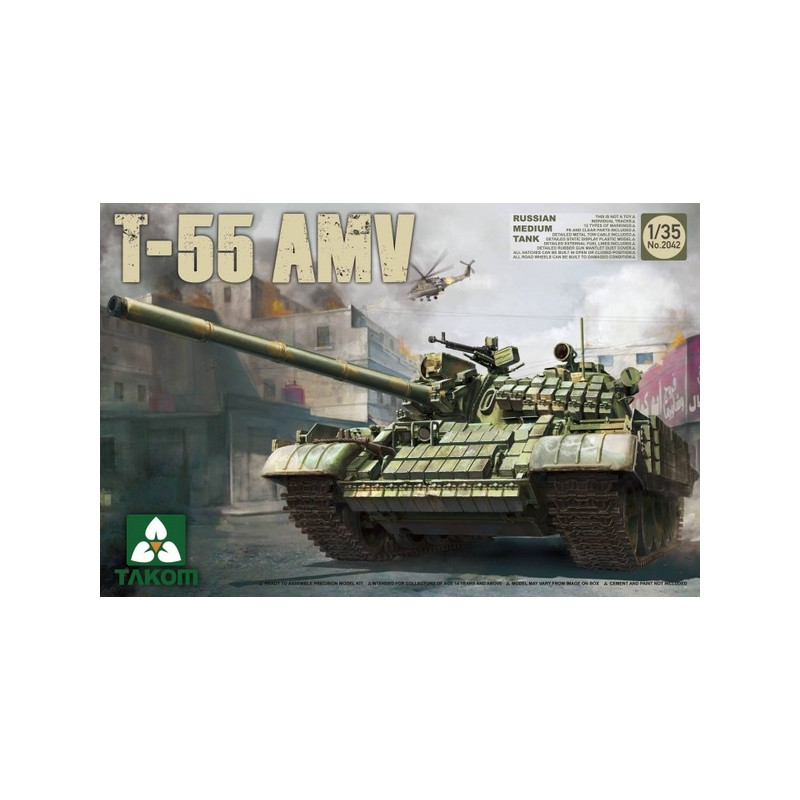 Takom® Maquette militaire char T-55 AMV 1:35 référence 2042