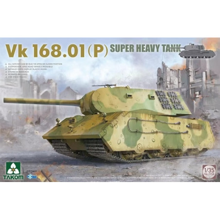 Takom® Maquette militaire char super lourd VK168.01(P) 1:35 référence 2158