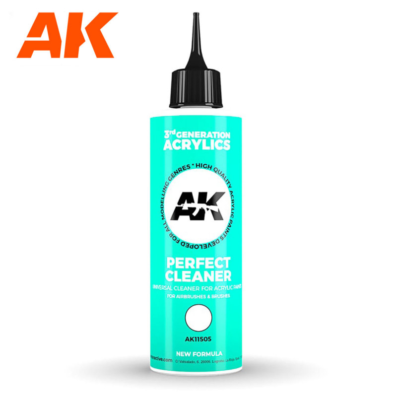 AK® Perfect cleaner 3rd Generation acrylics 250ml référence AK11505