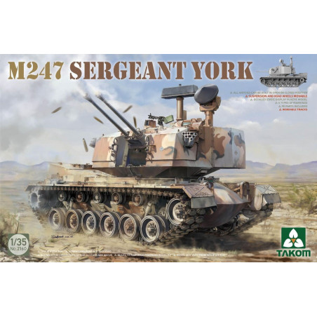 Takom® Maquette militaire char M247 Sergeant York 1:35 référence 2160