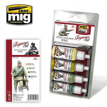 Ammo® set couleur uniformes soviétique WW2 référence A.MIG-7023