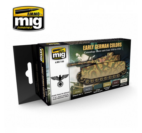 Ammo® Set peinture camouflage chars allemands 2ème guerre mondiale référence A.MIG-7100