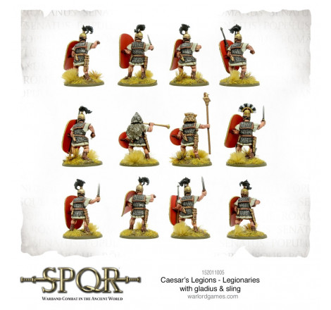 SPQR Caesar's Legions - Légionnaires romains avec glaive / fronde