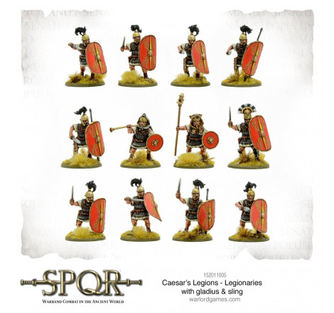 SPQR Caesar's Legions - Légionnaires romains avec glaive / fronde