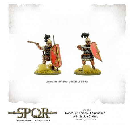 SPQR Caesar's Legions - Légionnaires romains avec glaive / fronde