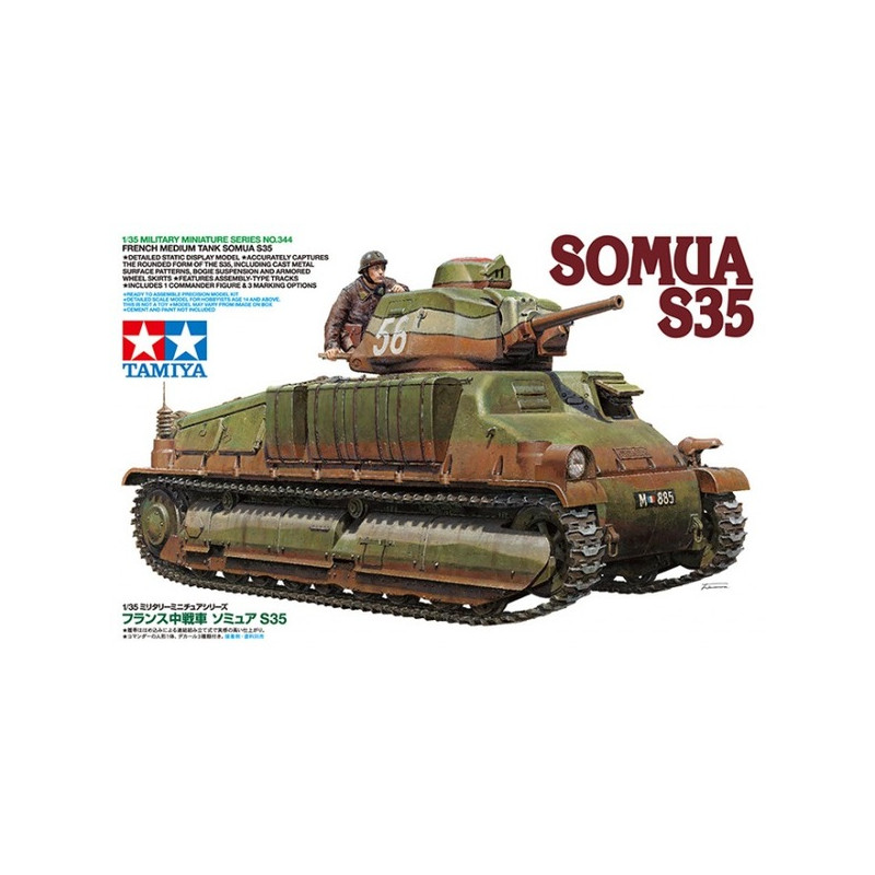 Tamiya® Maquette militaire char français Somua S35 1:35 référence 35344
