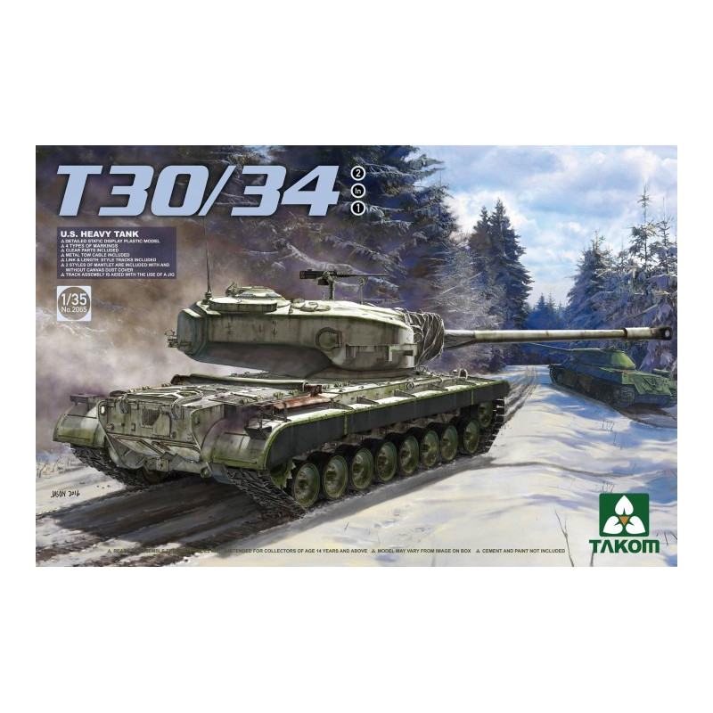 Takom® Maquette militaire T30/34 1:35 référence 2065