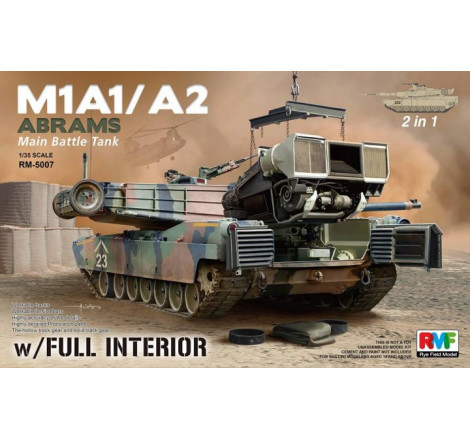 RFM® Maquette militaire char US M1A1/A2 Abrams avec kit intérieur 1:35 référence RM-5007