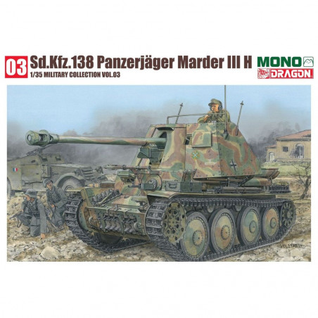 Dragon® Sd.Kfz.138 Panzerjäger Marder III Ausf.H + intérieur 1:35 référence MD003 : 4600