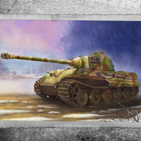 Forces of Valor® Maquette militaire char King Tiger (Ardennes décembre 1944) 1:72 référence 873002A