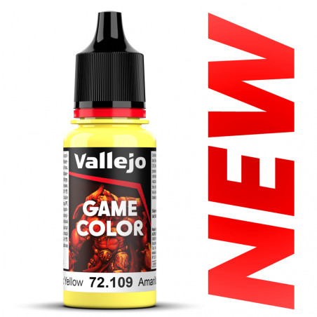 Peinture Vallejo® Game Color Toxic Yellow référence 72109