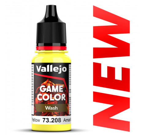 Peinture Vallejo® Game Color Wash Yellow référence 73208