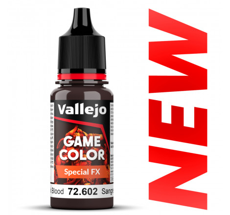 Peinture Vallejo® Game Color Special FX Thick blood (sang épais) référence 72602