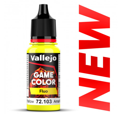 Peinture Vallejo® Game Color Fluo jaune référence 72103