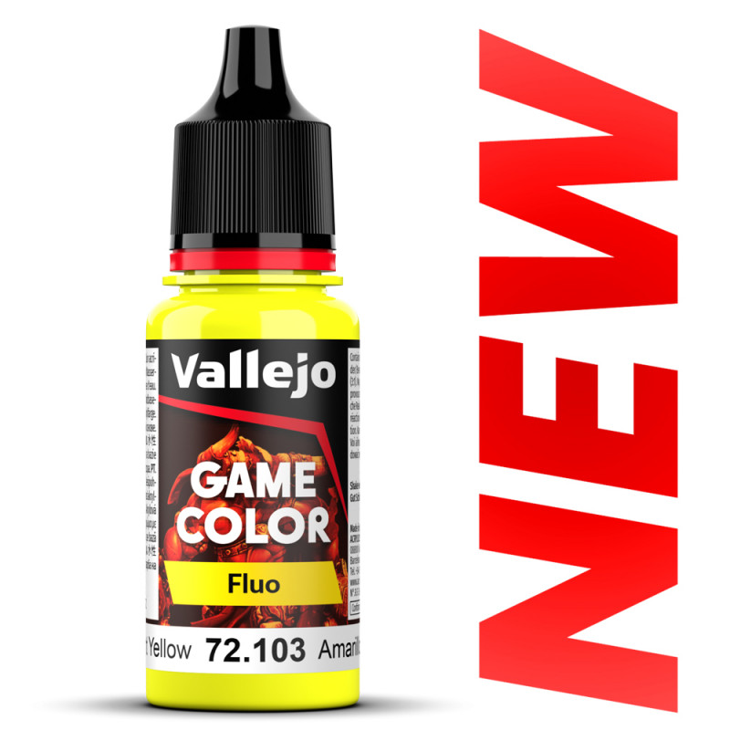 Peinture Vallejo® Game Color Fluo jaune référence 72103