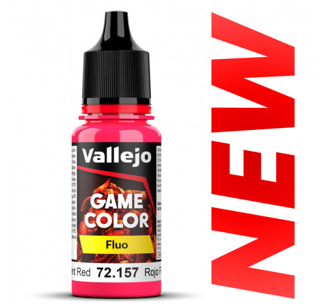 Peinture Vallejo® Game Color Fluo rouge référence 72157