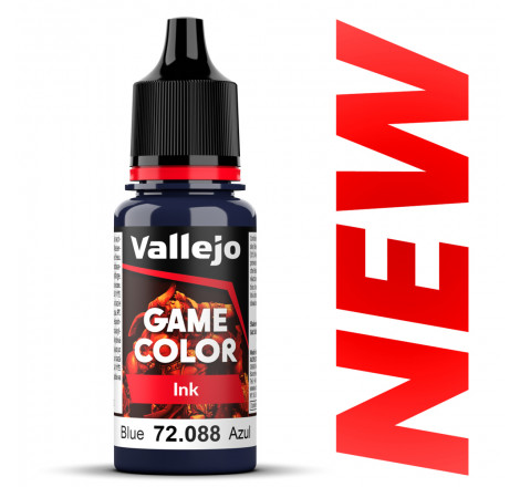 Peinture Vallejo® Game Color Ink encre bleu référence 72088