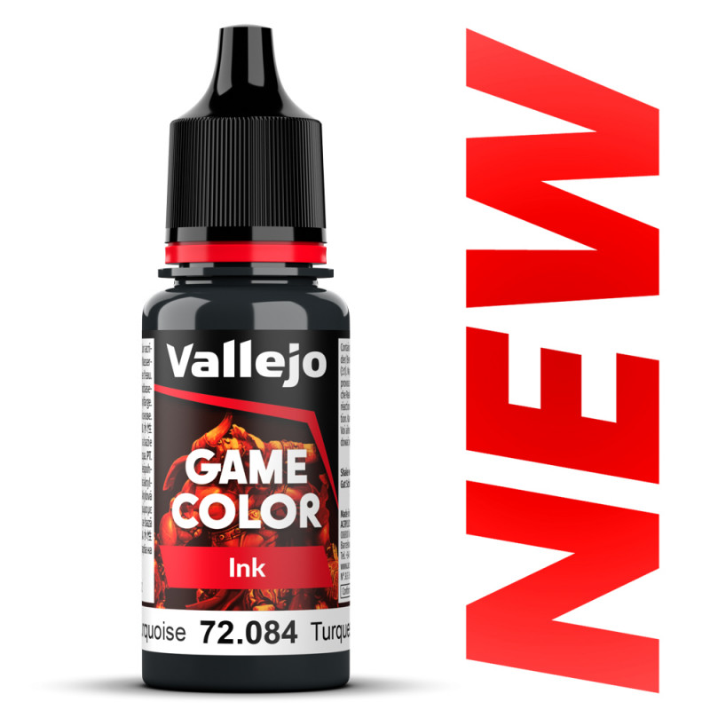 Peinture Vallejo® Game Color Ink encre turquoise foncé référence 72084