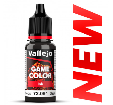 Peinture Vallejo® Game Color Ink encre sépia référence 72091