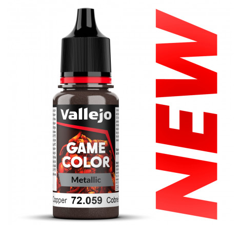 Peinture Vallejo® Game Color Metallic cuivre bruni référence 72059