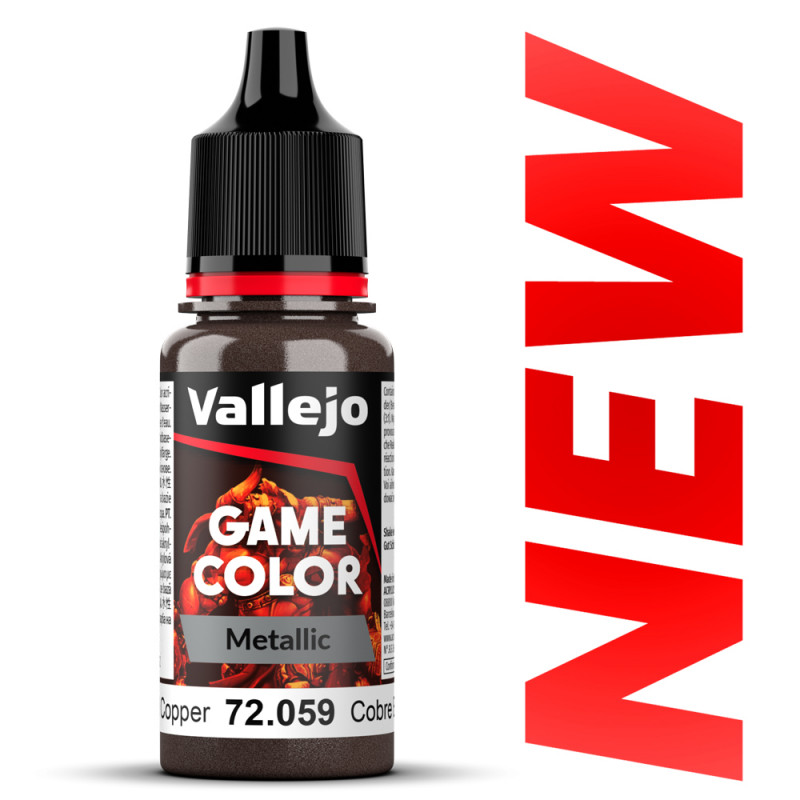 Peinture Vallejo® Game Color Metallic cuivre bruni référence 72059