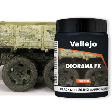 Vallejo® Diorama FX boue épaisse noire référence 26812