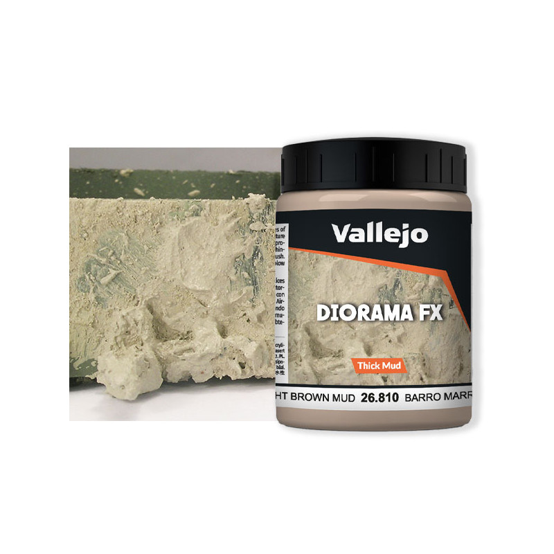 Vallejo® Diorama FX boue épaisse brun clair référence 26810