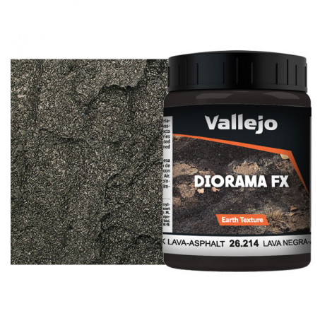 Vallejo® Diorama FX lave noire - asphalte référence 26214