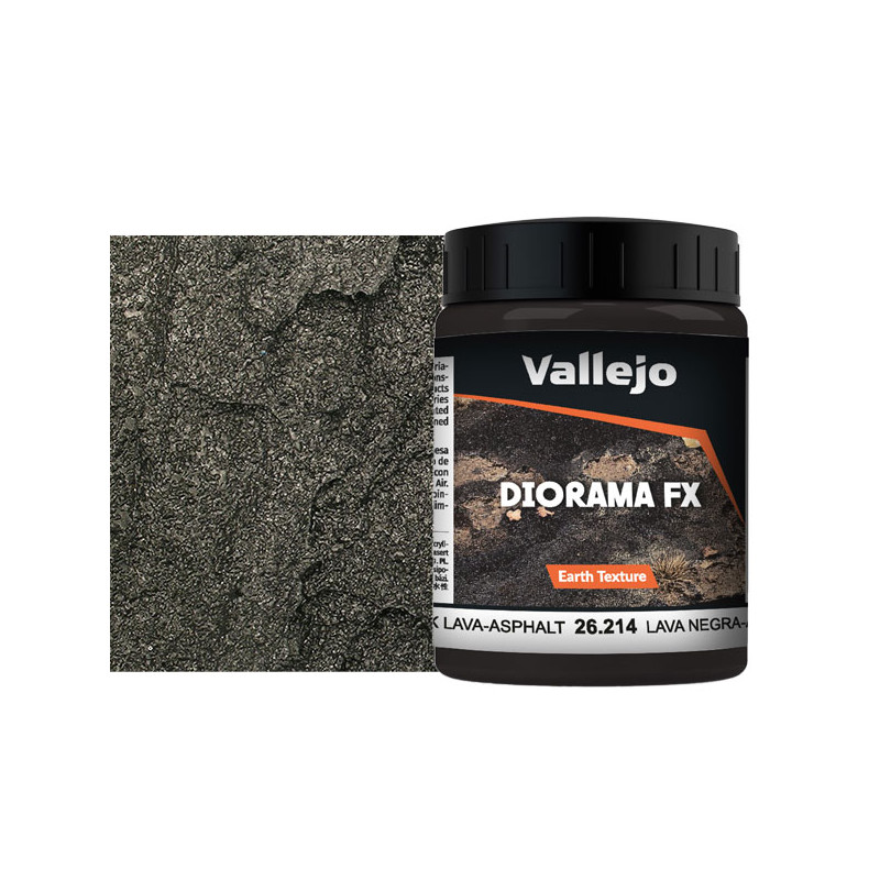 Vallejo® Diorama FX lave noire - asphalte référence 26214