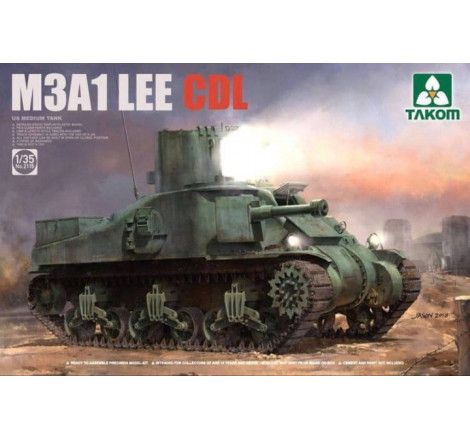 Takom® Maquette militaire US Medium Tank M3A1 LEE CDL 1:35 référence 2115
