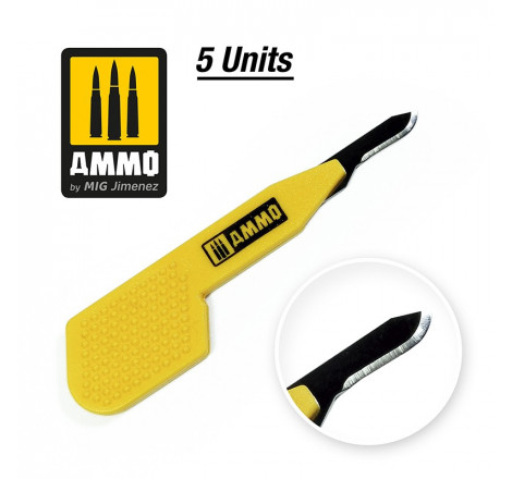 Ammo® Mini cutters jetables à lame incurvée (15) référence A.MIG-8686