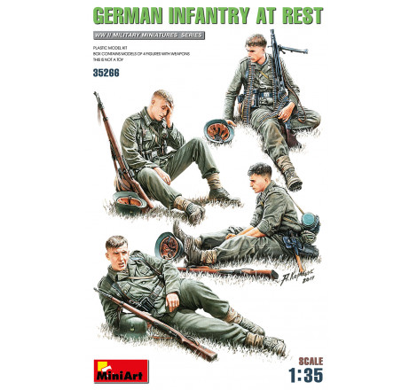 MiniArt® Soldats allemands au repos WW2 1:35 référence 35266